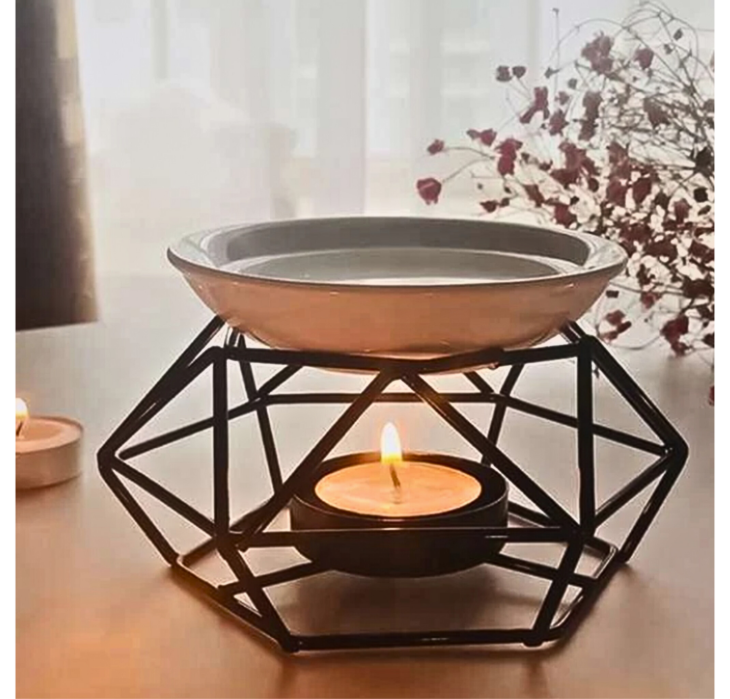 Geometric Black Burner